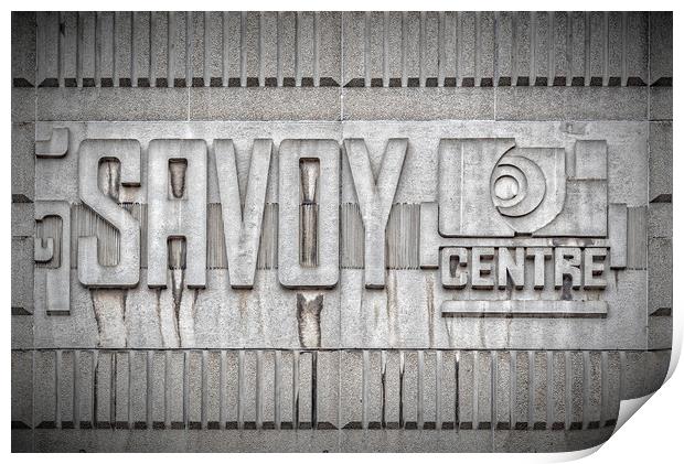 Glasgow Savoy Centre Print by Antony McAulay