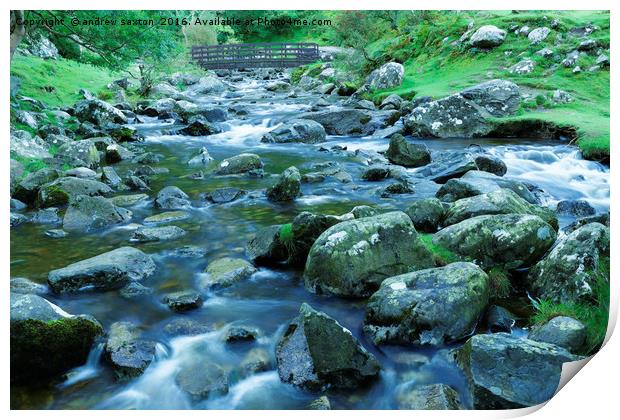 STEPPING STONES Print by andrew saxton