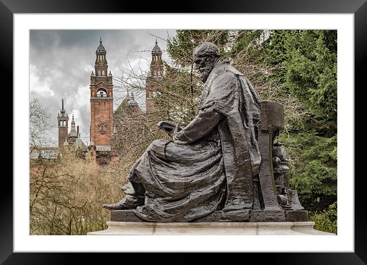 Lord Kelvin Statue Framed Mounted Print by Antony McAulay