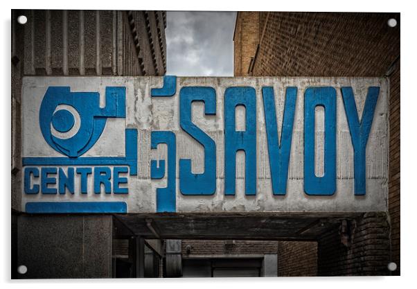 Savoy Centre Glasgow Acrylic by Antony McAulay