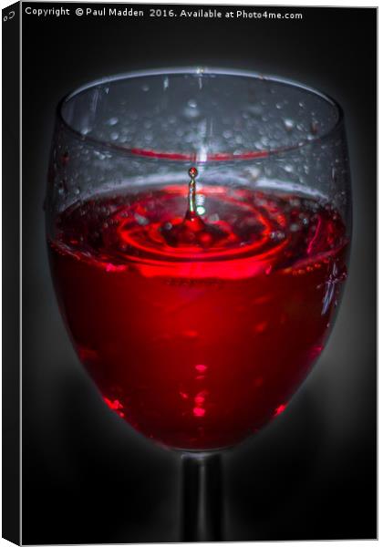 Red red wine Canvas Print by Paul Madden