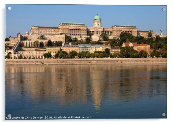 Buda Castle in Budapest Acrylic by Chris Dorney