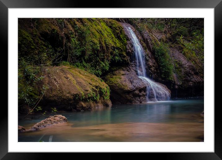 Waterfall Framed Mounted Print by Pham Do Tuan Linh