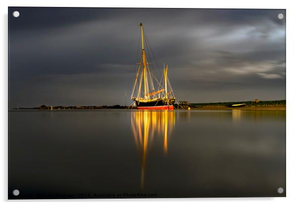 Sailing Barge - Juno Acrylic by Alan Simpson