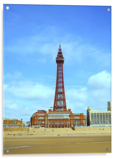 Blackpool Tower. Acrylic by Victor Burnside
