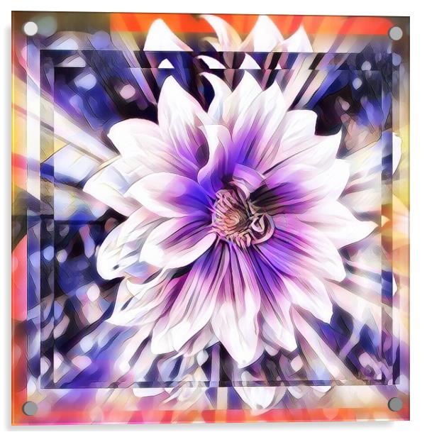 Vibrant Bloom Acrylic by Beryl Curran