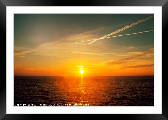 Bendricks Beach Sunrise Framed Mounted Print by Tony Pritchard