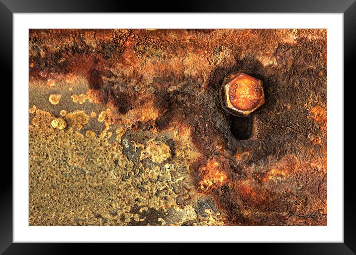 Rust Framed Mounted Print by Martin Williams