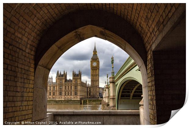 Big Ben, Westminster, London Print by Milton Cogheil