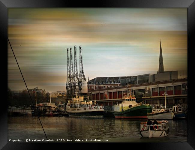 Dockside History. Framed Print by Heather Goodwin