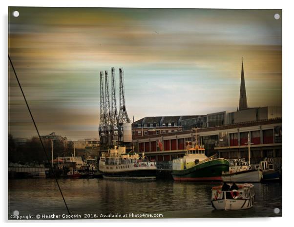 Dockside History. Acrylic by Heather Goodwin