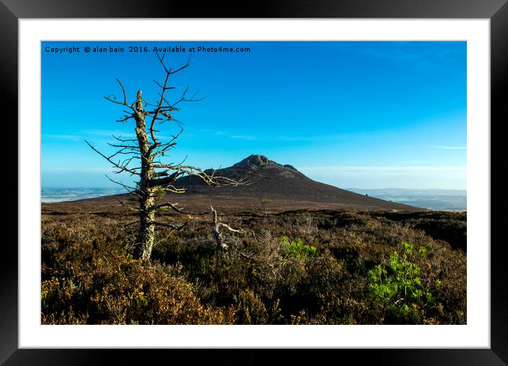 Bennachie Mither Tap Framed Mounted Print by alan bain