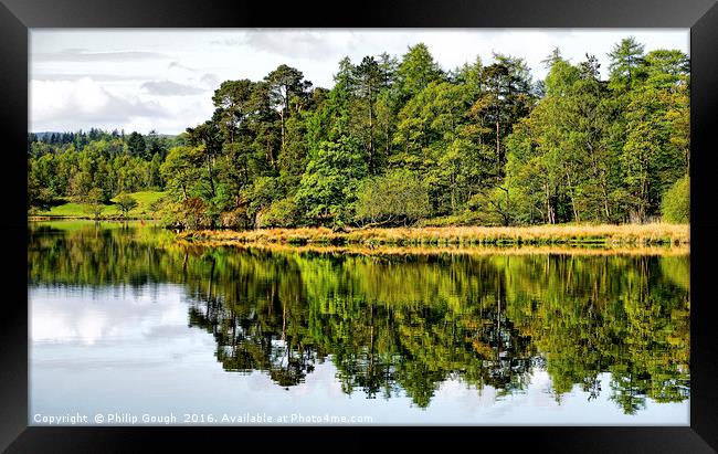 Reflection in the Landscape Framed Print by Philip Gough