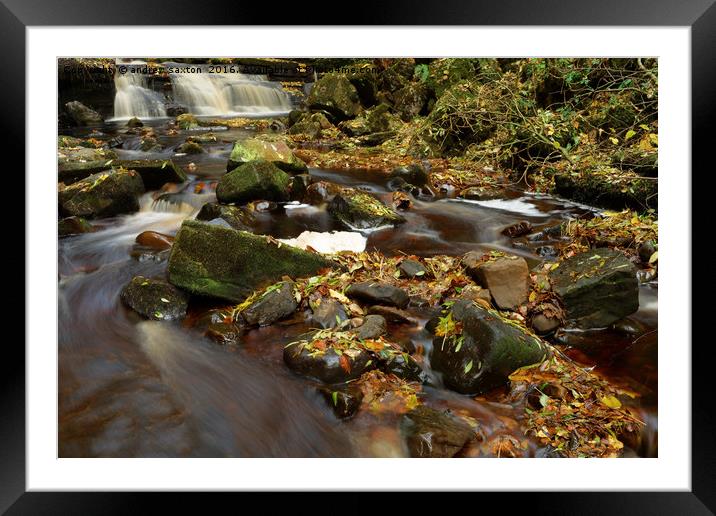 AUTUMN TIME Framed Mounted Print by andrew saxton