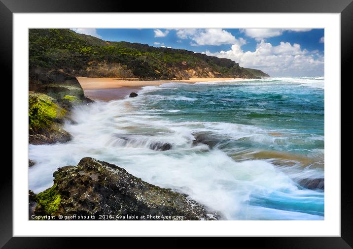 The Southern Ocean, Australia Framed Mounted Print by geoff shoults