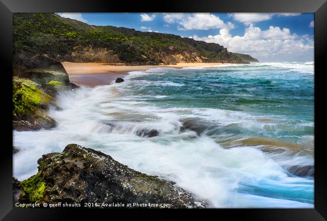 The Southern Ocean, Australia Framed Print by geoff shoults