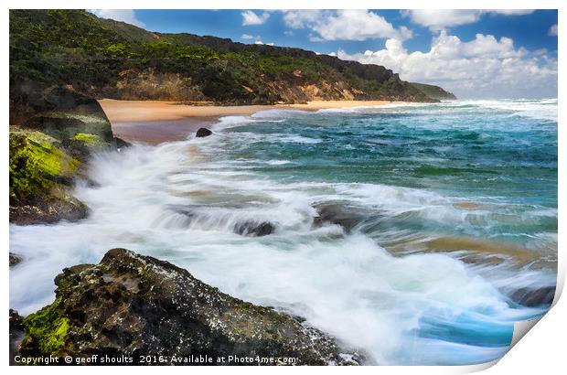 The Southern Ocean, Australia Print by geoff shoults