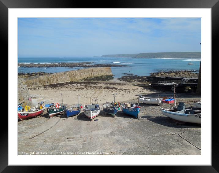 Sennen Cove Cornwall Framed Mounted Print by Dave Bell