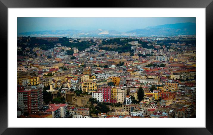 Naples panorama Framed Mounted Print by Larisa Siverina