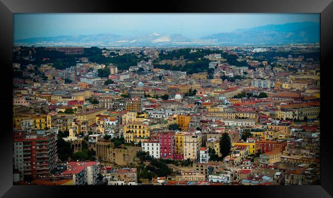 Naples panorama Framed Print by Larisa Siverina
