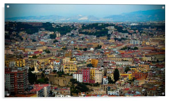 Naples panorama Acrylic by Larisa Siverina