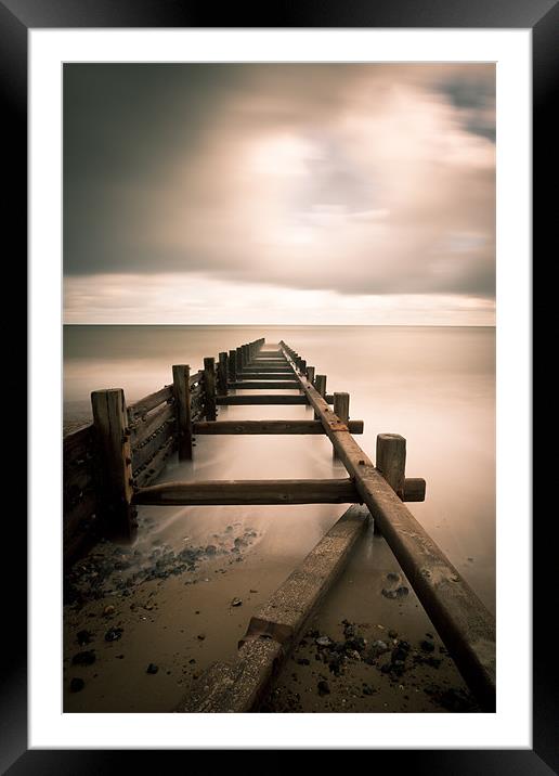 The Happisburgh flats Framed Mounted Print by Simon Wrigglesworth