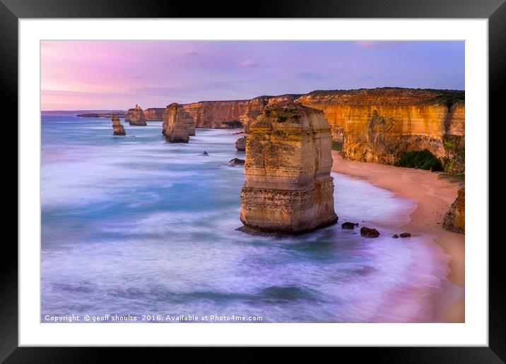 The Twelve Apostles  Framed Mounted Print by geoff shoults