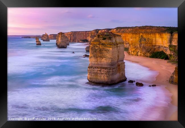 The Twelve Apostles  Framed Print by geoff shoults