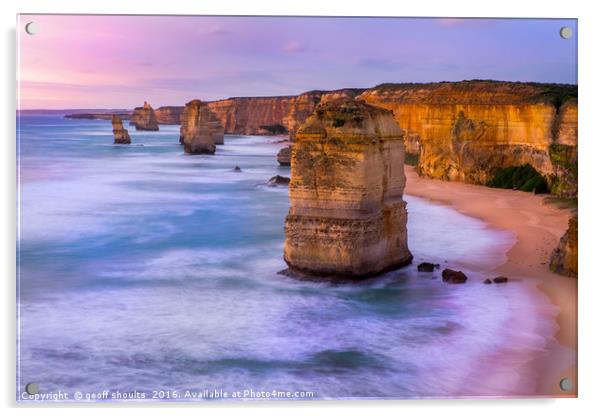 The Twelve Apostles  Acrylic by geoff shoults