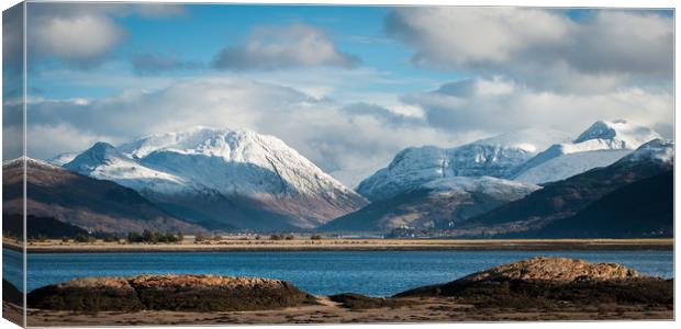 Ballachulish and Glencoe  Canvas Print by Willie Cowie