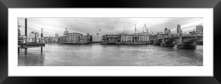 London Cityscape Framed Mounted Print by Debbie Thomson