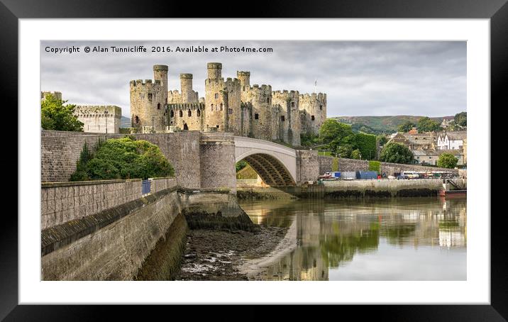 Conwy Castle Framed Mounted Print by Alan Tunnicliffe