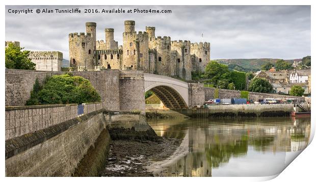 Conwy Castle Print by Alan Tunnicliffe