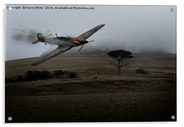 Hawker Hurricane Crash Landing Acrylic by Kevin White