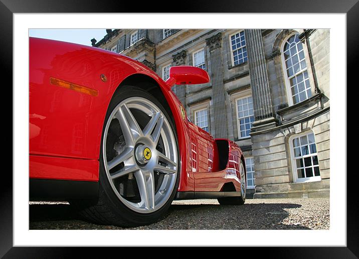 Ferrari Enzo Framed Mounted Print by Reg Atkinson