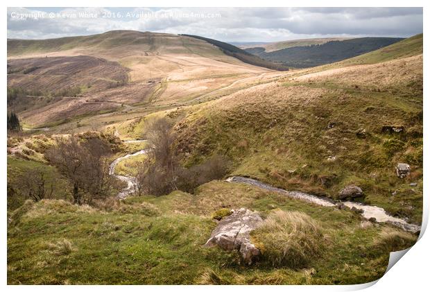 Brecon Beacons Print by Kevin White