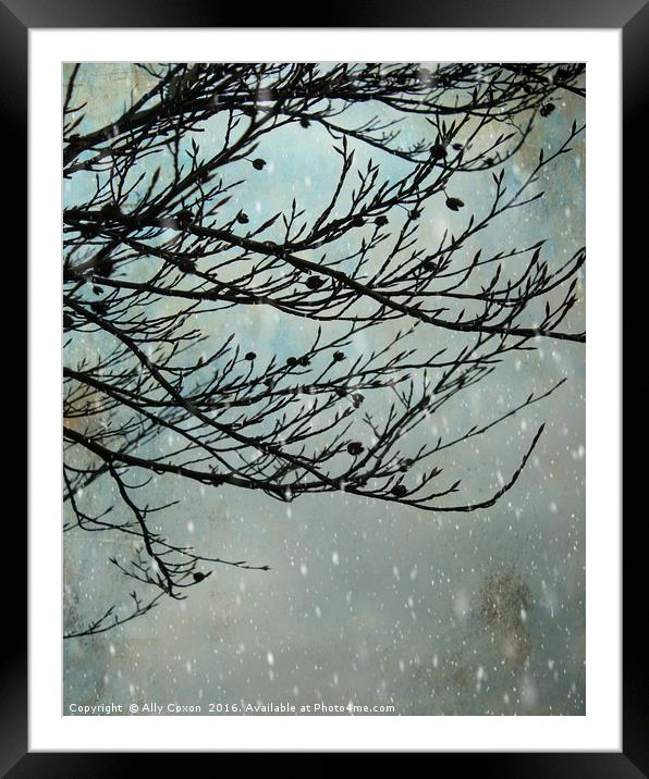 Winter Days Framed Mounted Print by Ally Coxon