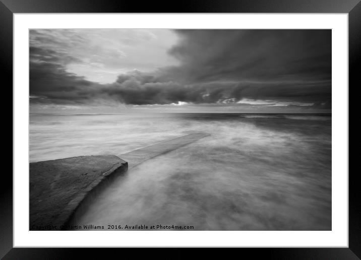 Walk into the Storm Framed Mounted Print by Martin Williams