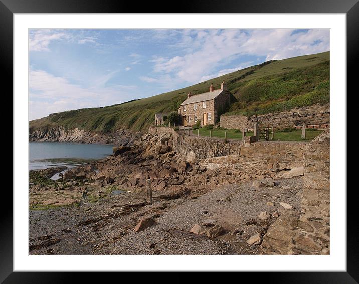 Port Quin Framed Mounted Print by Allan Briggs