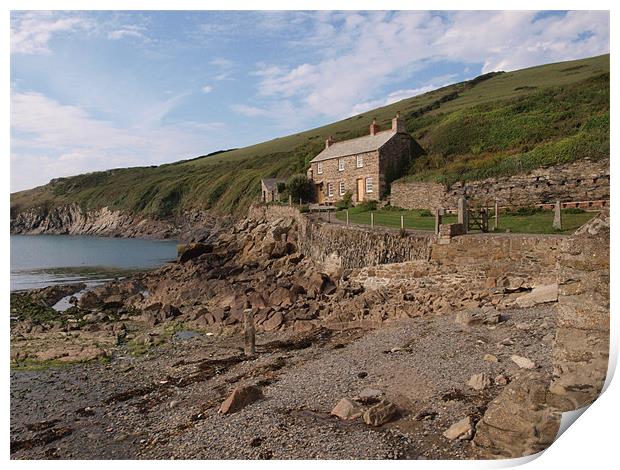 Port Quin Print by Allan Briggs