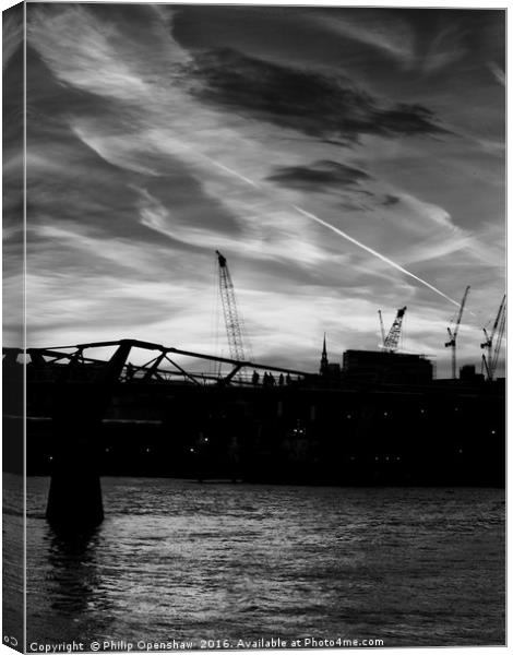 Crossing the Bridge Canvas Print by Philip Openshaw