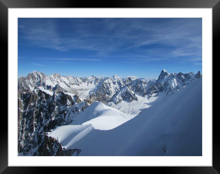 Auguille du midi                                Framed Mounted Print by alan todd