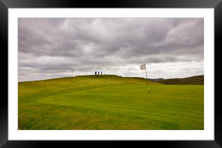 The Battle Of Church Stretton Golf Course Framed Mounted Print by Darren Burroughs