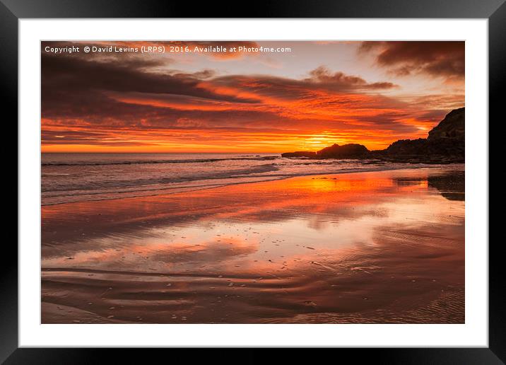 Featherbed Sunrise Framed Mounted Print by David Lewins (LRPS)