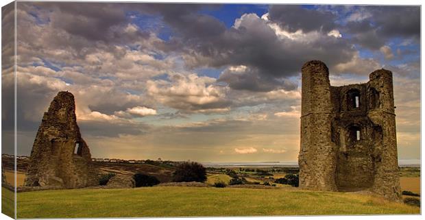 Hadleigh Castle storm clouds Canvas Print by David French