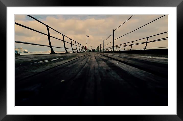 Damp Hythe Pier Framed Mounted Print by Mike Evans