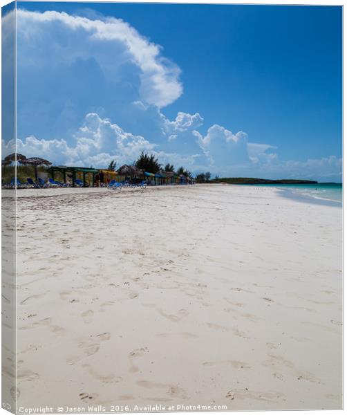 Blue skies & white sands Canvas Print by Jason Wells