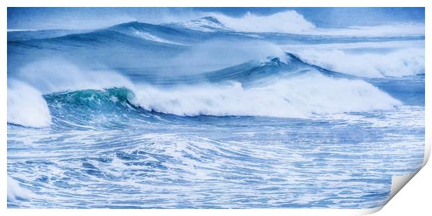 Sea Mountain Print by wayne lewis