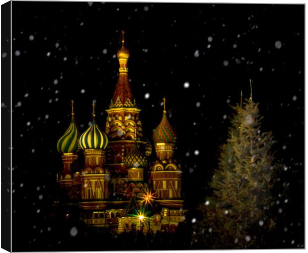 Moscow Night Canvas Print by Svetlana Korneliuk