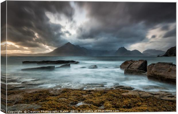 Elgol Seascape Canvas Print by Creative Photography Wales